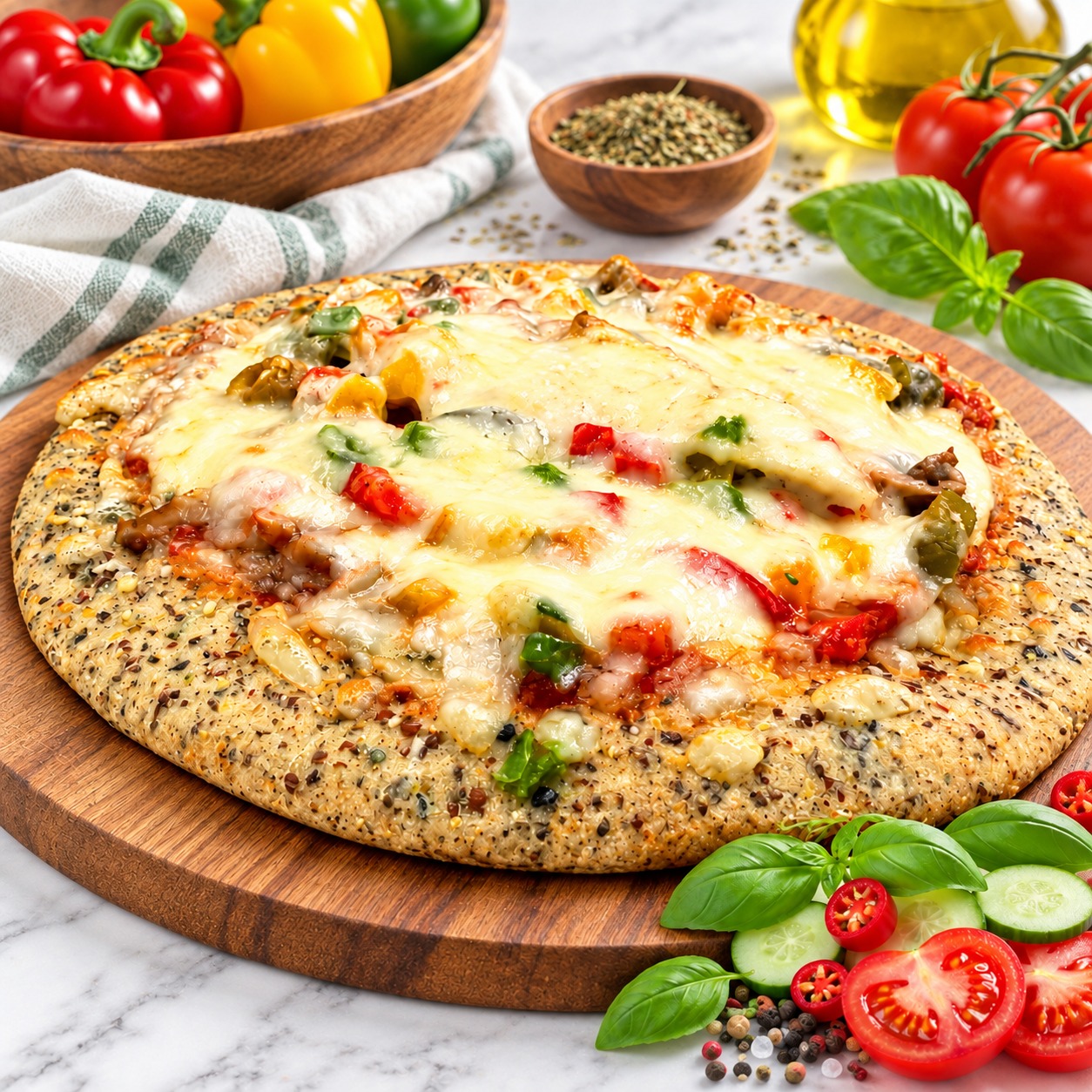 Keto Vegetables Pizza