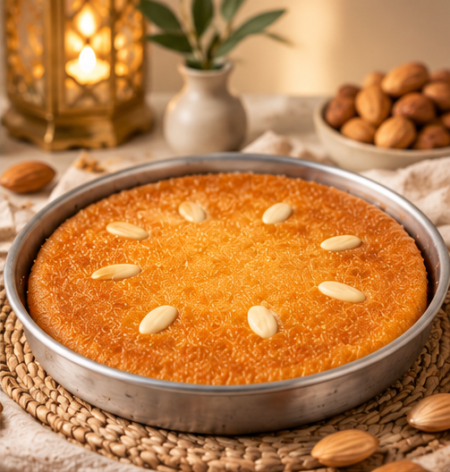 Basbousa tray